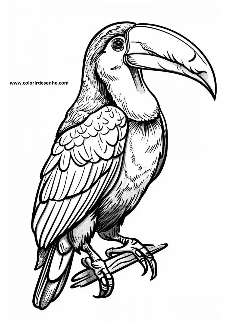 Toucan Drawing For Kids To Color 2