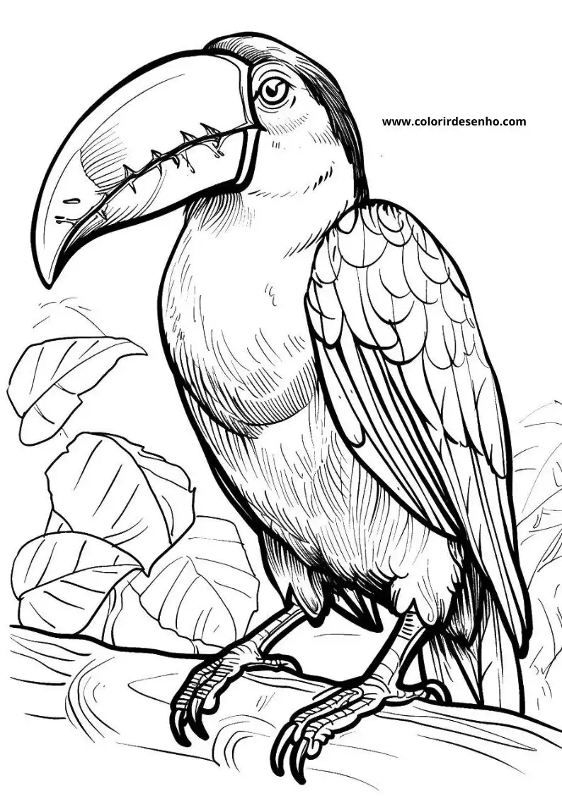 Toucan Free Printable Coloring Pages 4