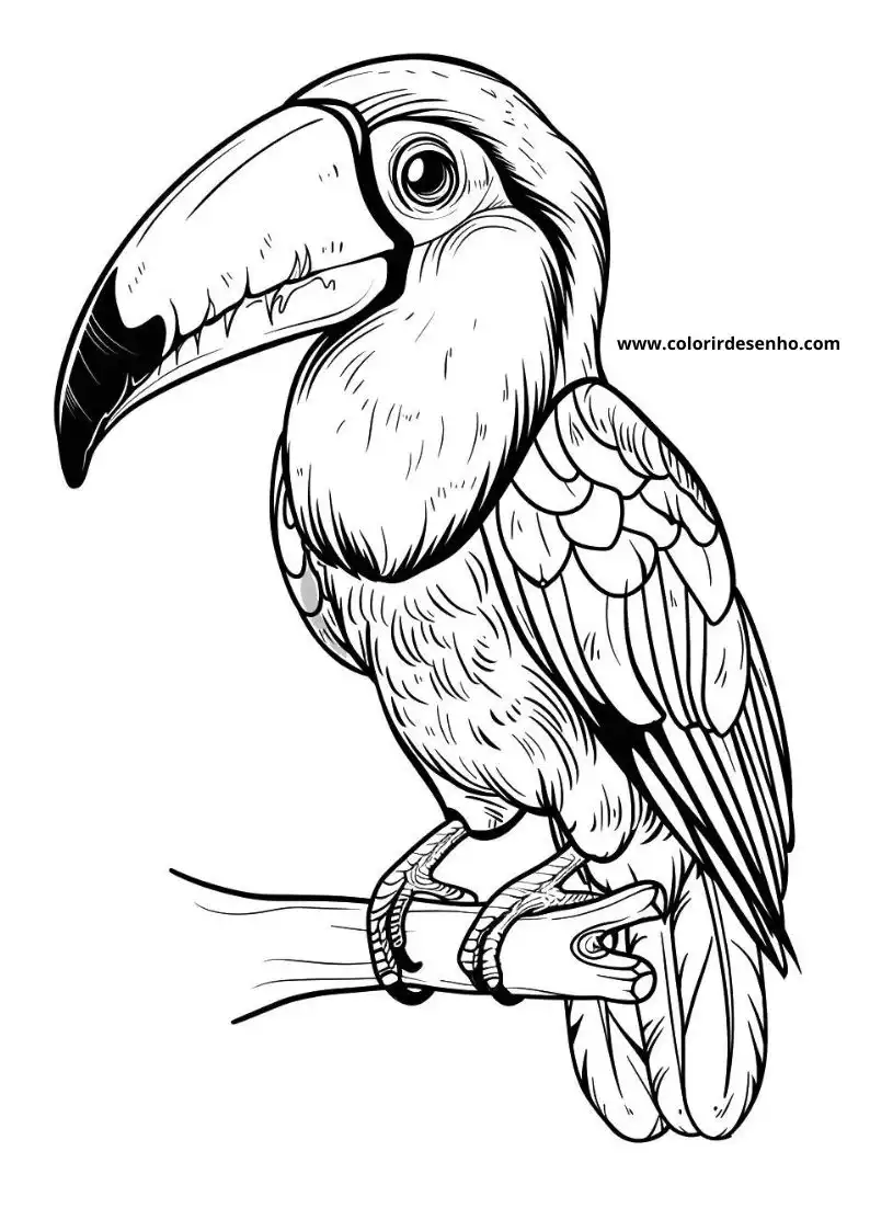 Toucan Picture Coloring Pages 1