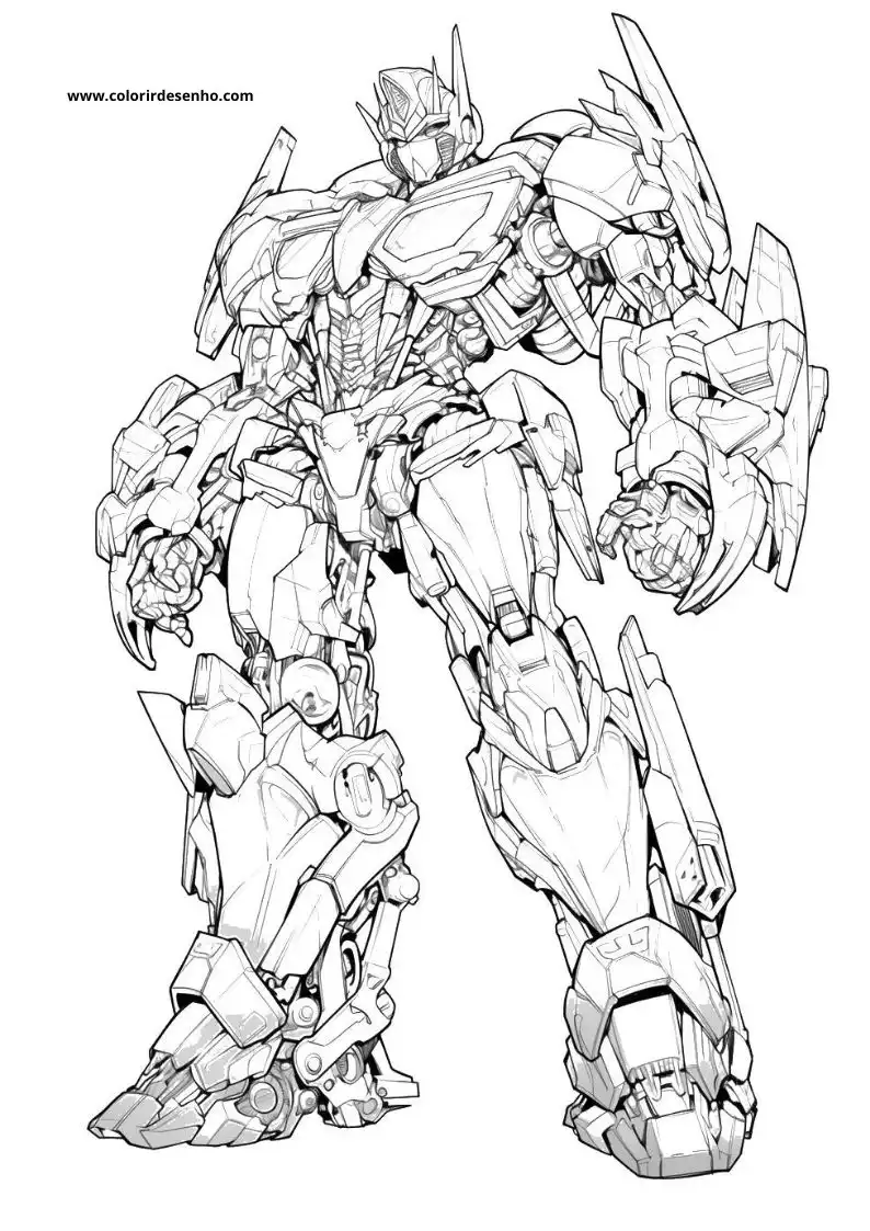 Transformers Coloring Sheet 4