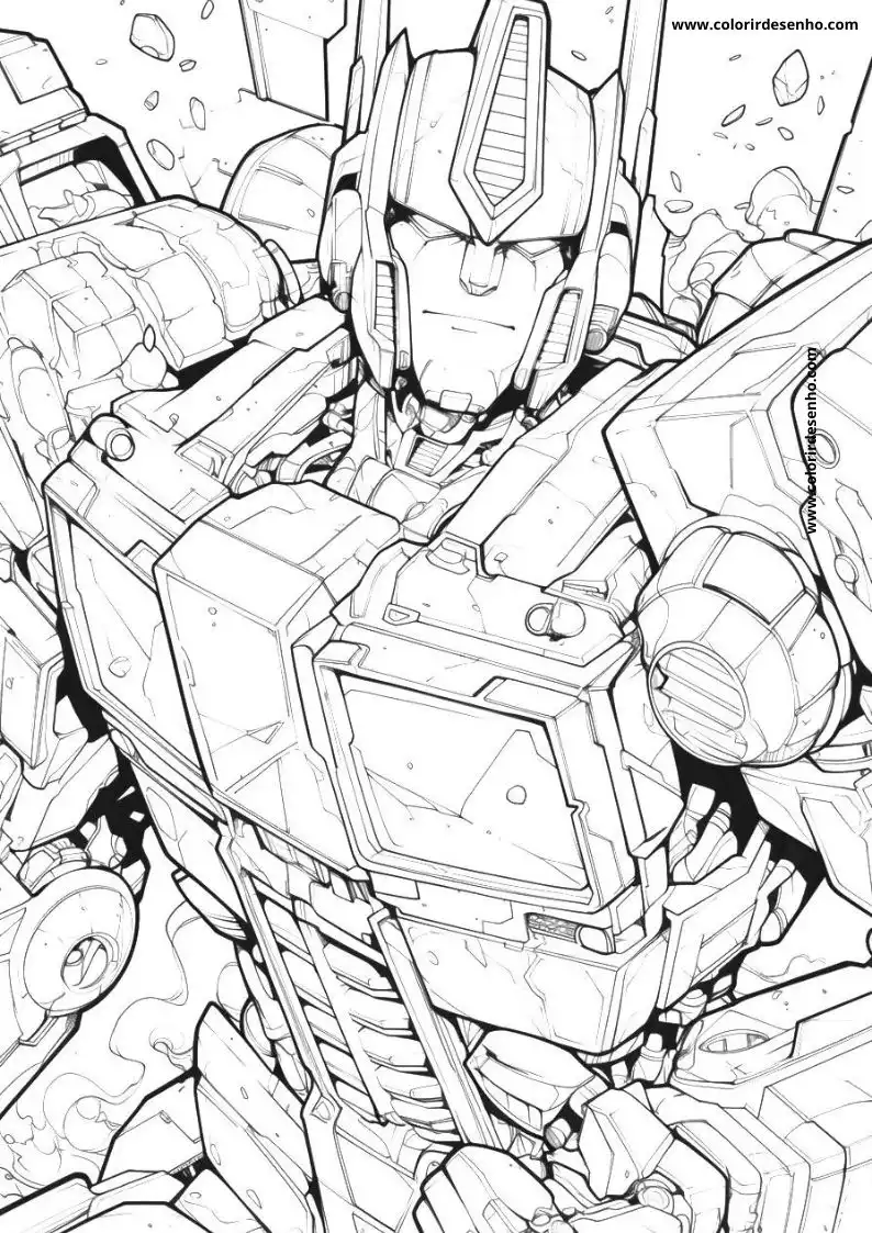 Transformers Coloring Sheet 9