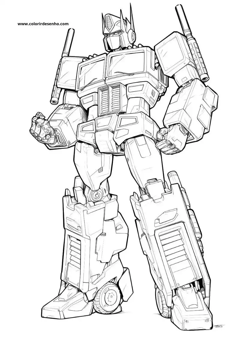 Transformers Drawing For Kids To Color 9