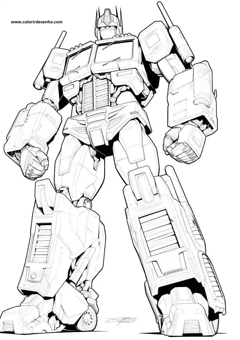 Transformers Picture Coloring Pages 10