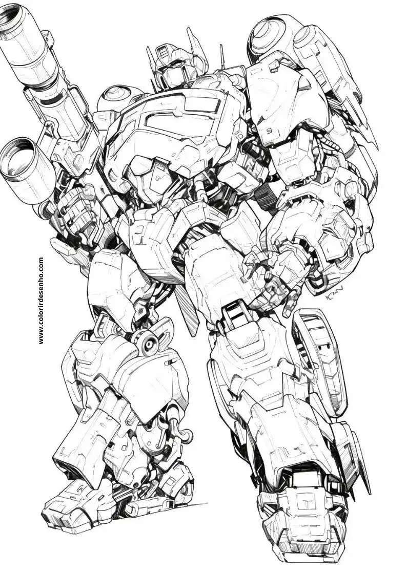 Transformers Picture Coloring Pages 3