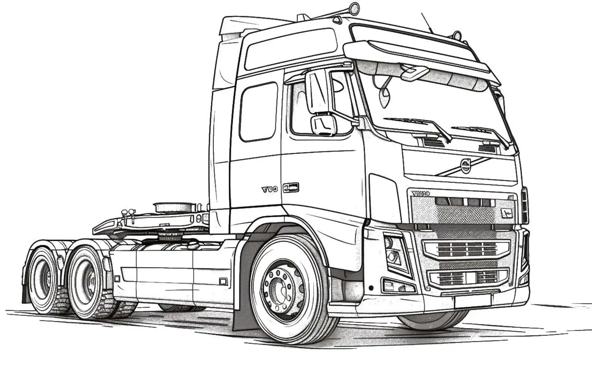 Free Coloring Pages 5 Truck Coloring Pages
