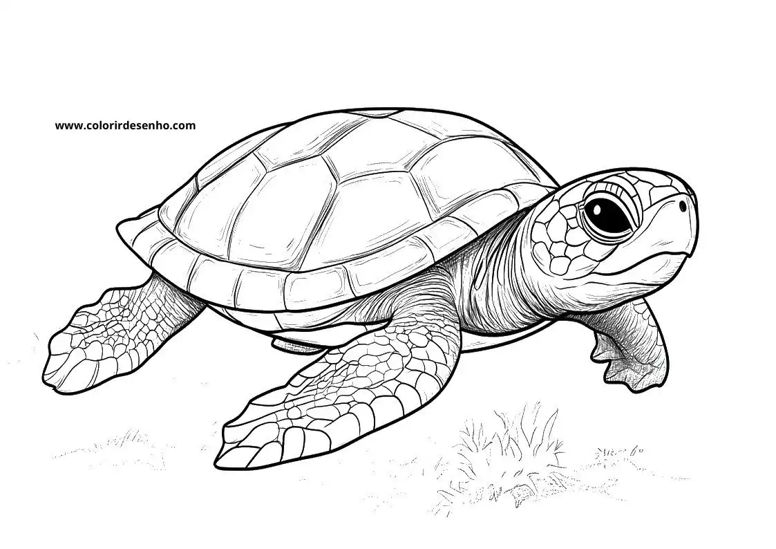 Turtle Coloring Pages 2