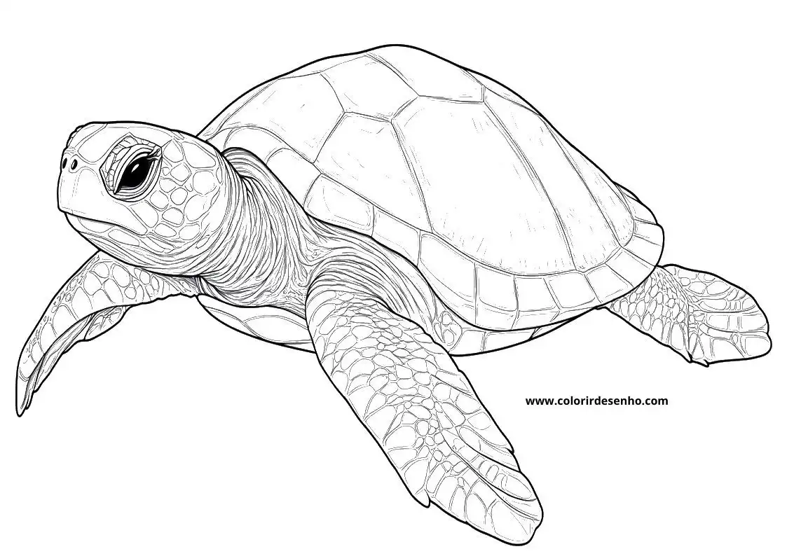 Turtle Coloring Pages 3