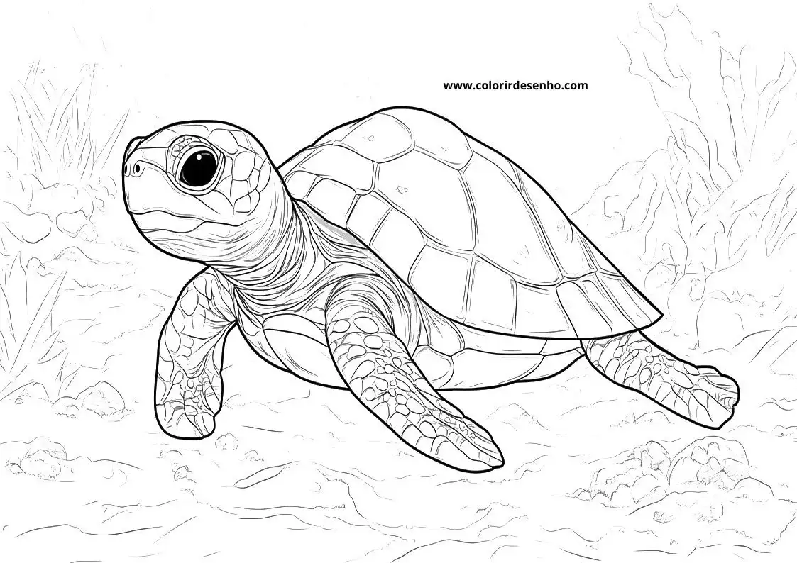 Turtle Coloring Pages 6