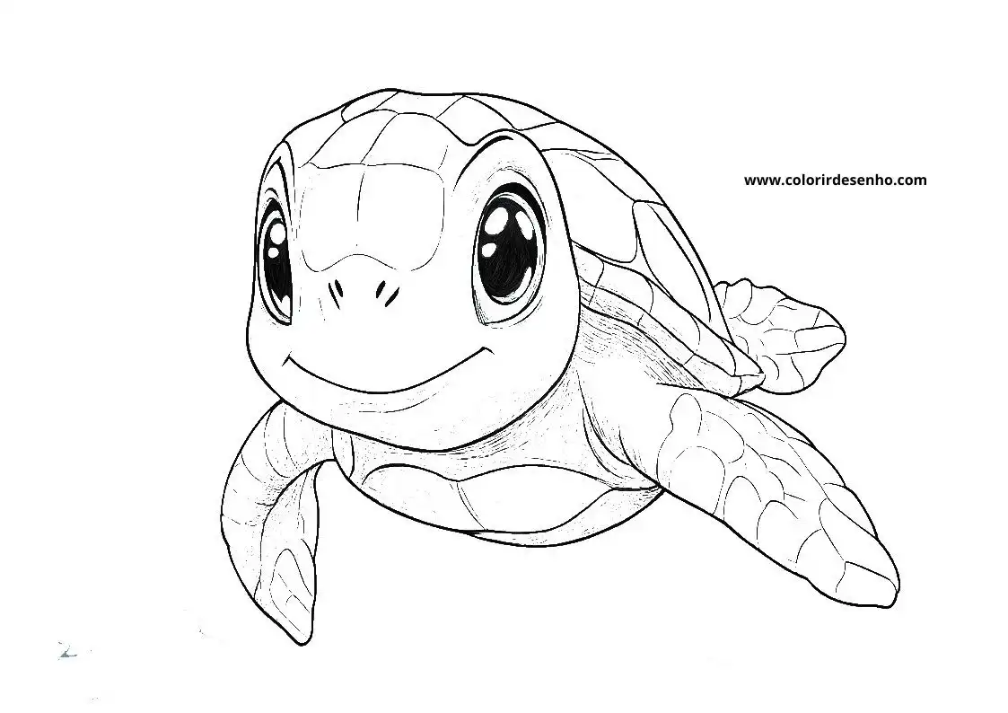 Turtle Coloring Pages 7