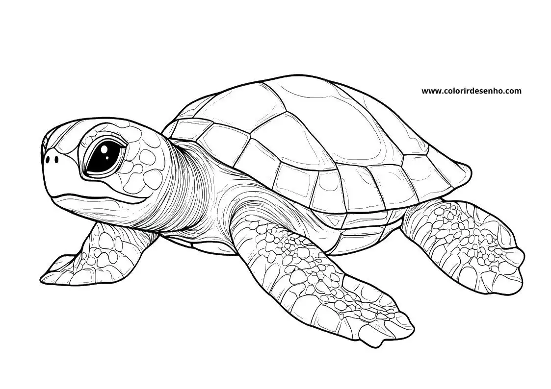 Turtle Coloring Pages 8