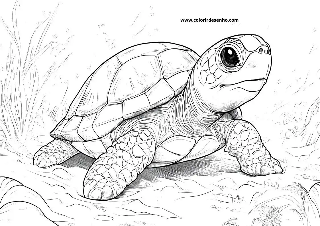 Turtle Coloring Pages For All Ages 4