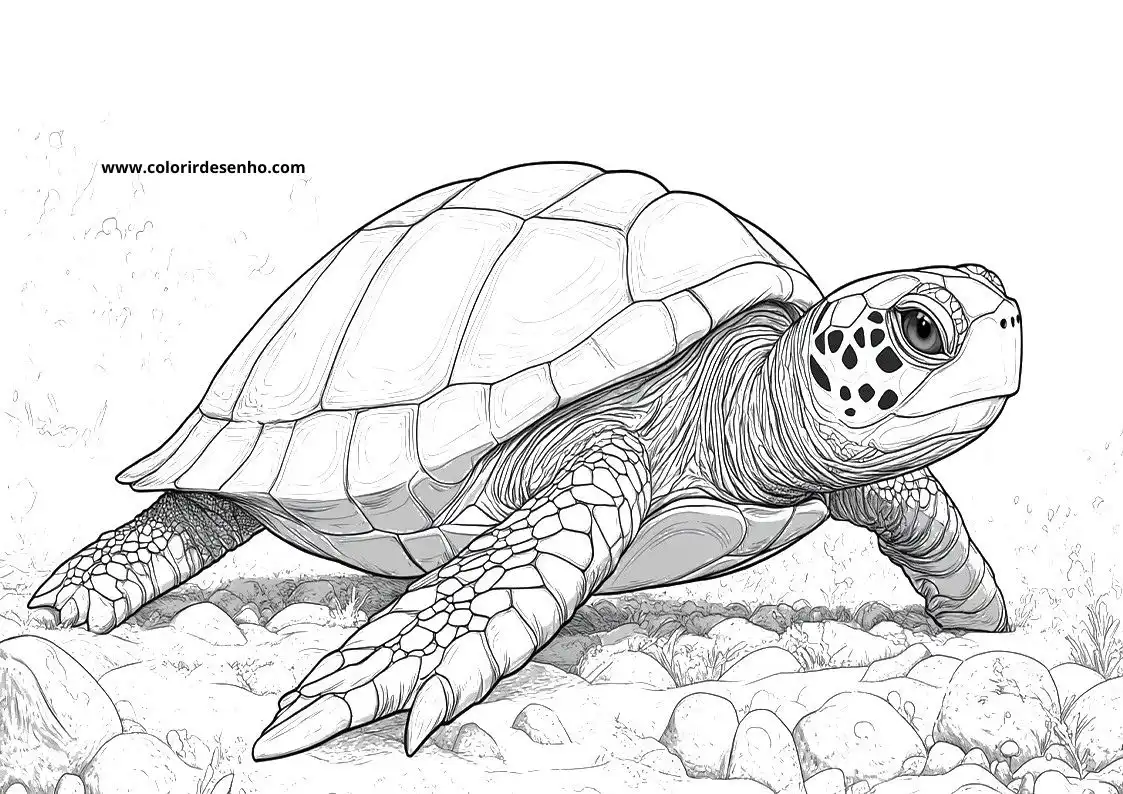 Turtle Coloring Pages For All Ages 5