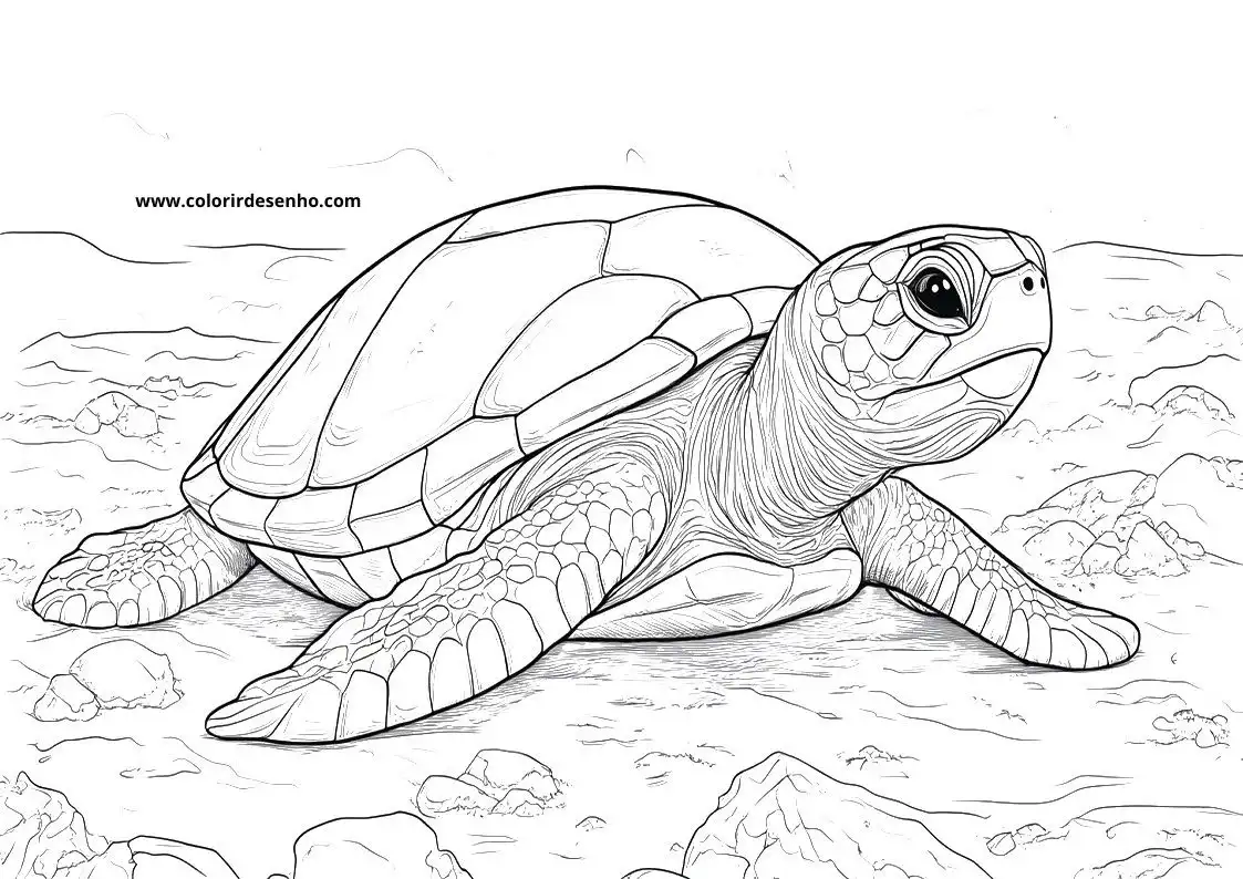 Turtle Coloring Pages For All Ages 8