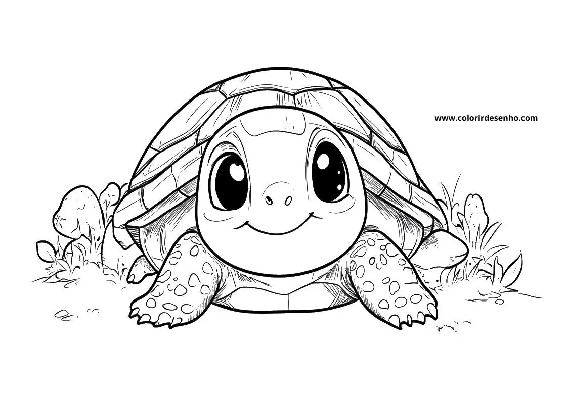 Turtle Coloring Pages For Kids And Adults 2