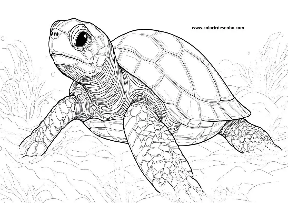Turtle Coloring Sheet 5
