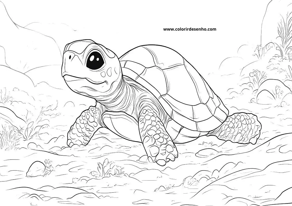 Turtle Coloring Sheet 6