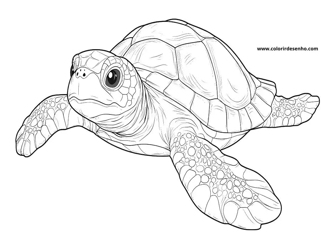 Turtle Coloring Sheet 8