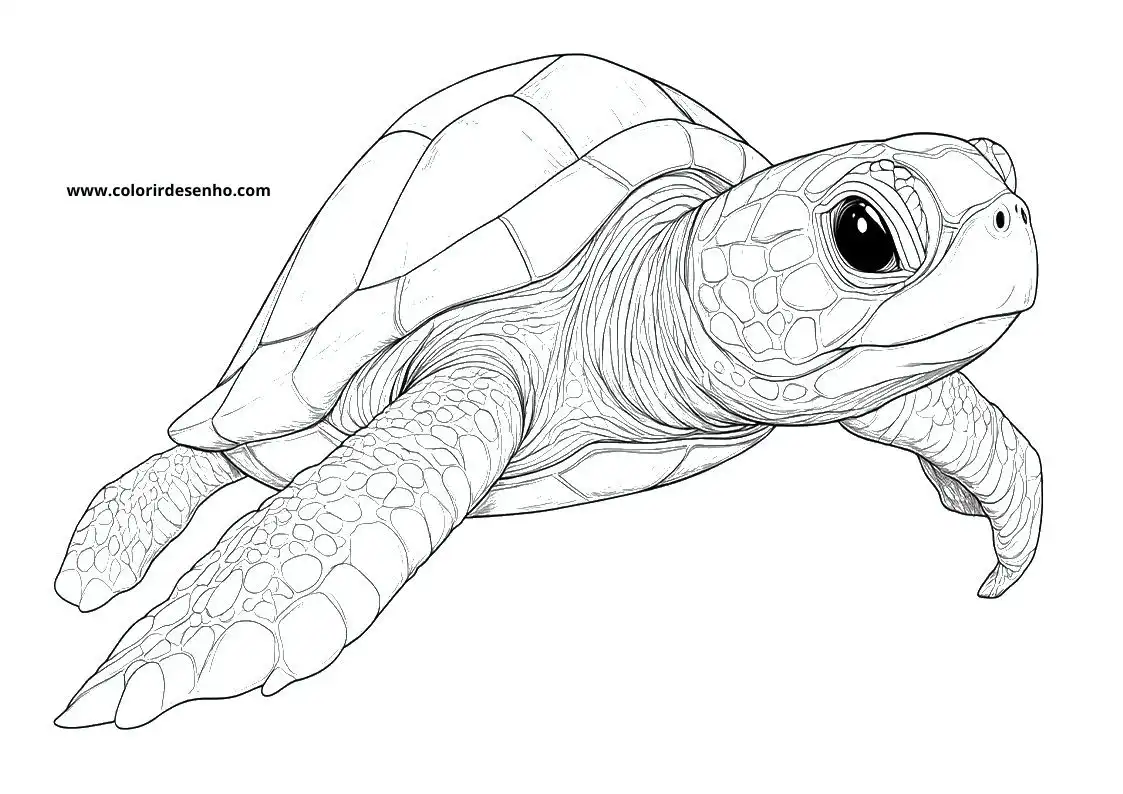 Turtle Free Printable Coloring Pages 2