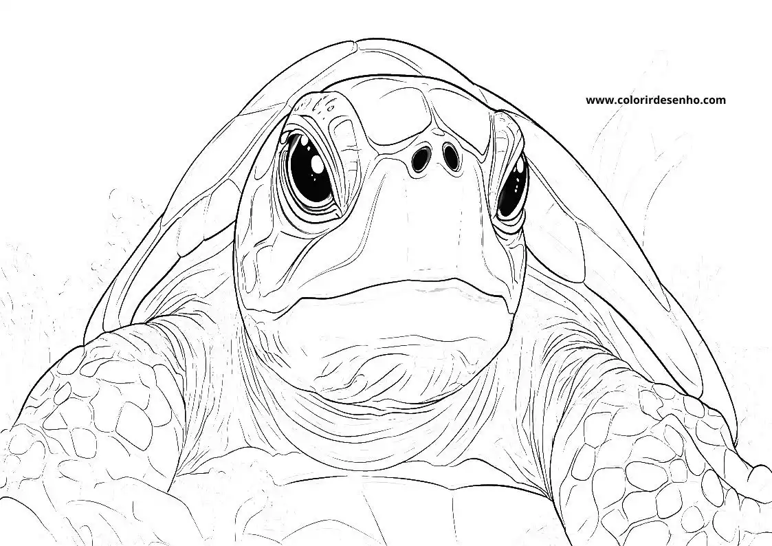 Turtle Free Printable Coloring Pages 4