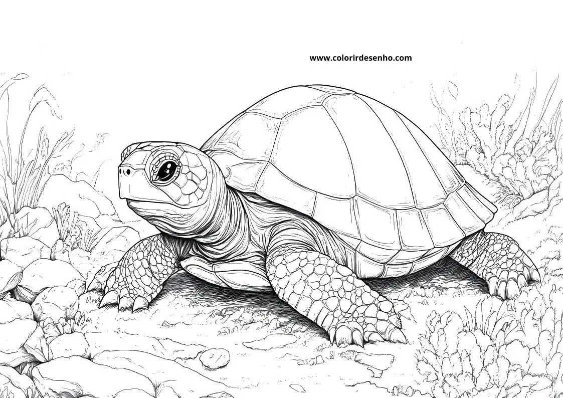 Turtle Free Printable Coloring Pages 6