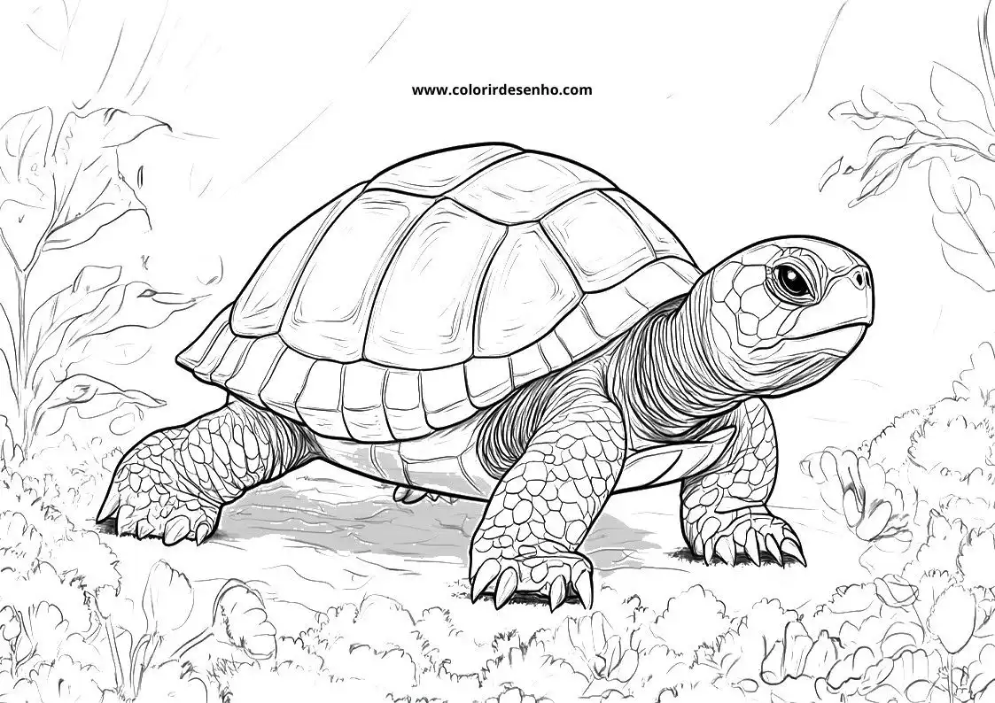 Turtle Picture Coloring Pages 1