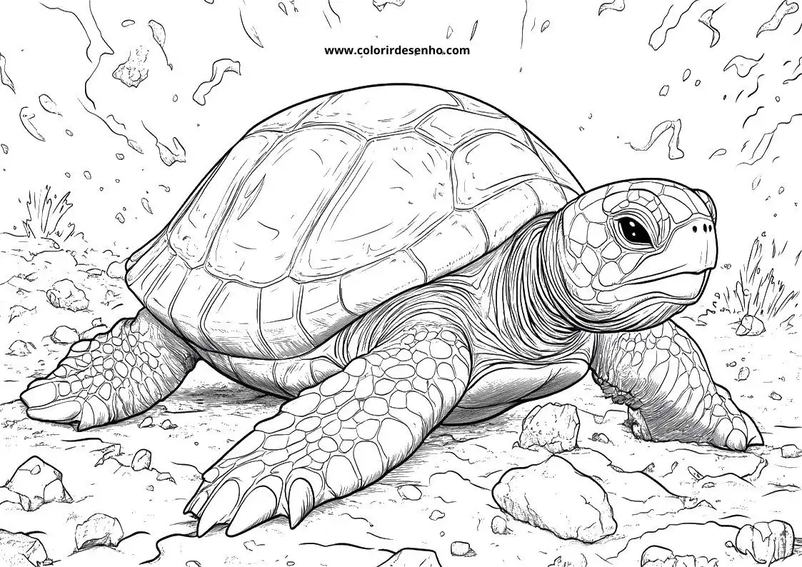 Turtle Picture Coloring Pages 3