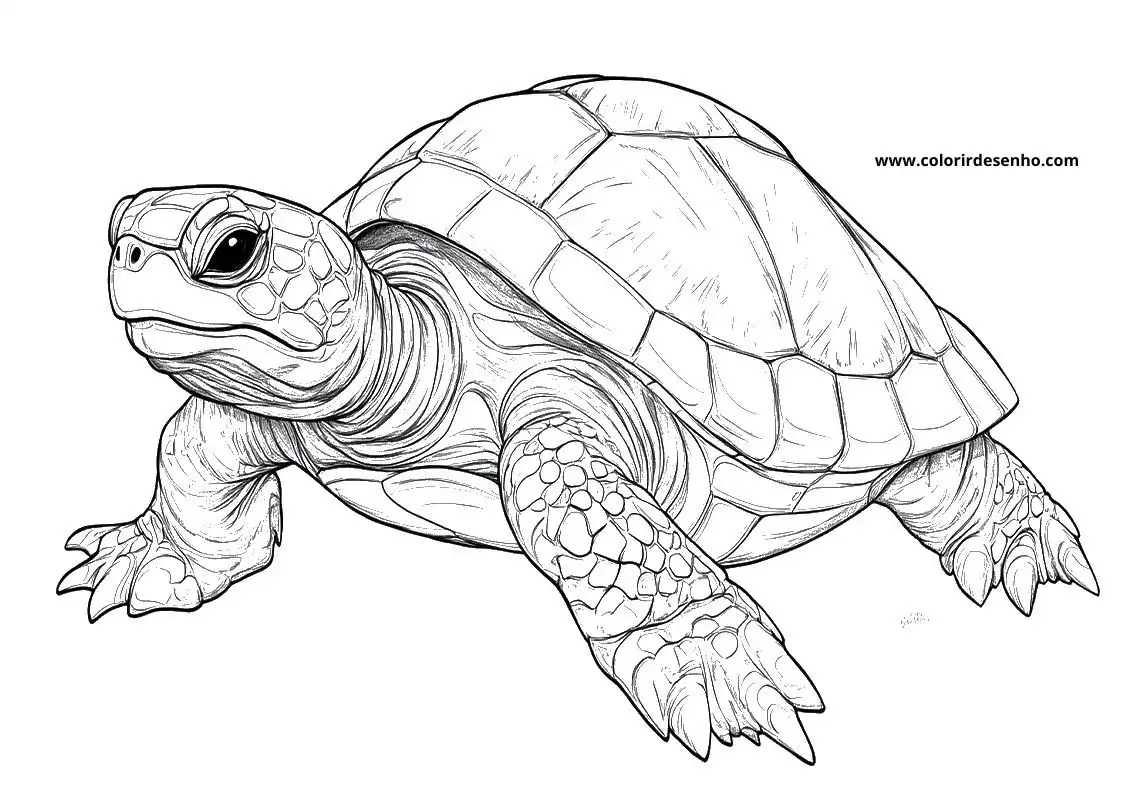 Turtle Picture Coloring Pages 5