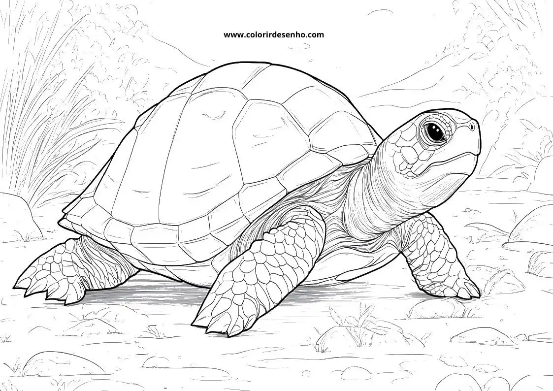 Turtle Picture Coloring Pages 6
