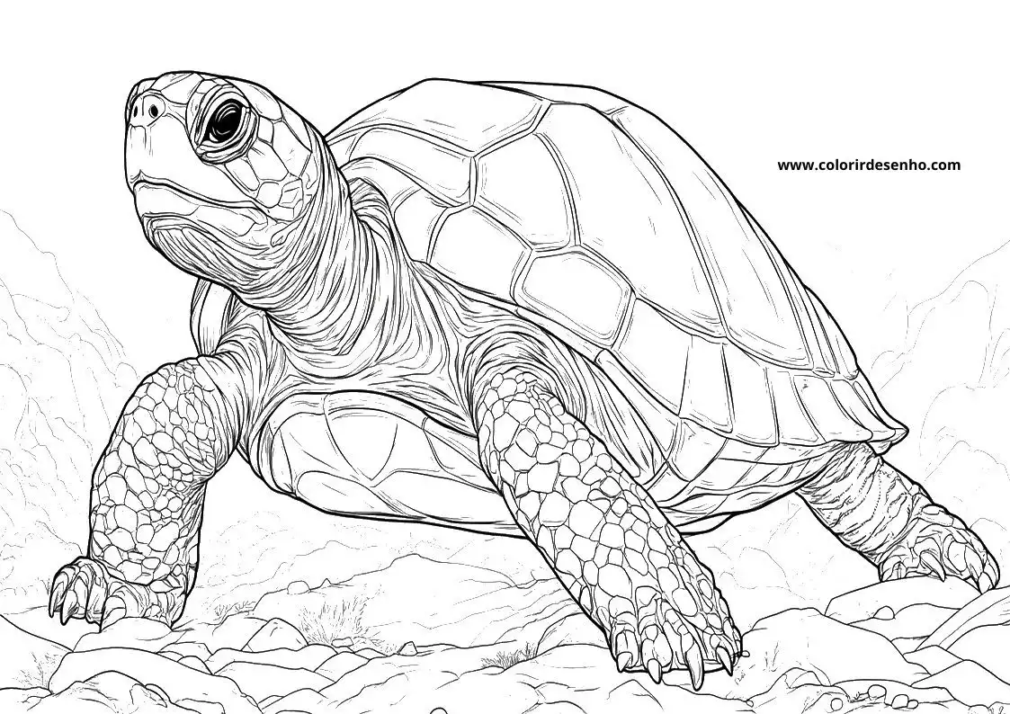 Turtle Picture Coloring Pages 8