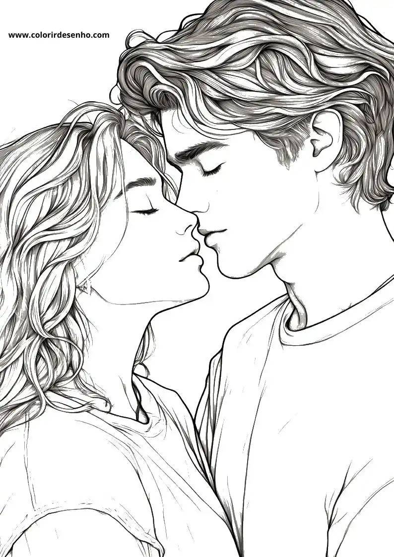Valentine’s Day Coloring Page Outline 9