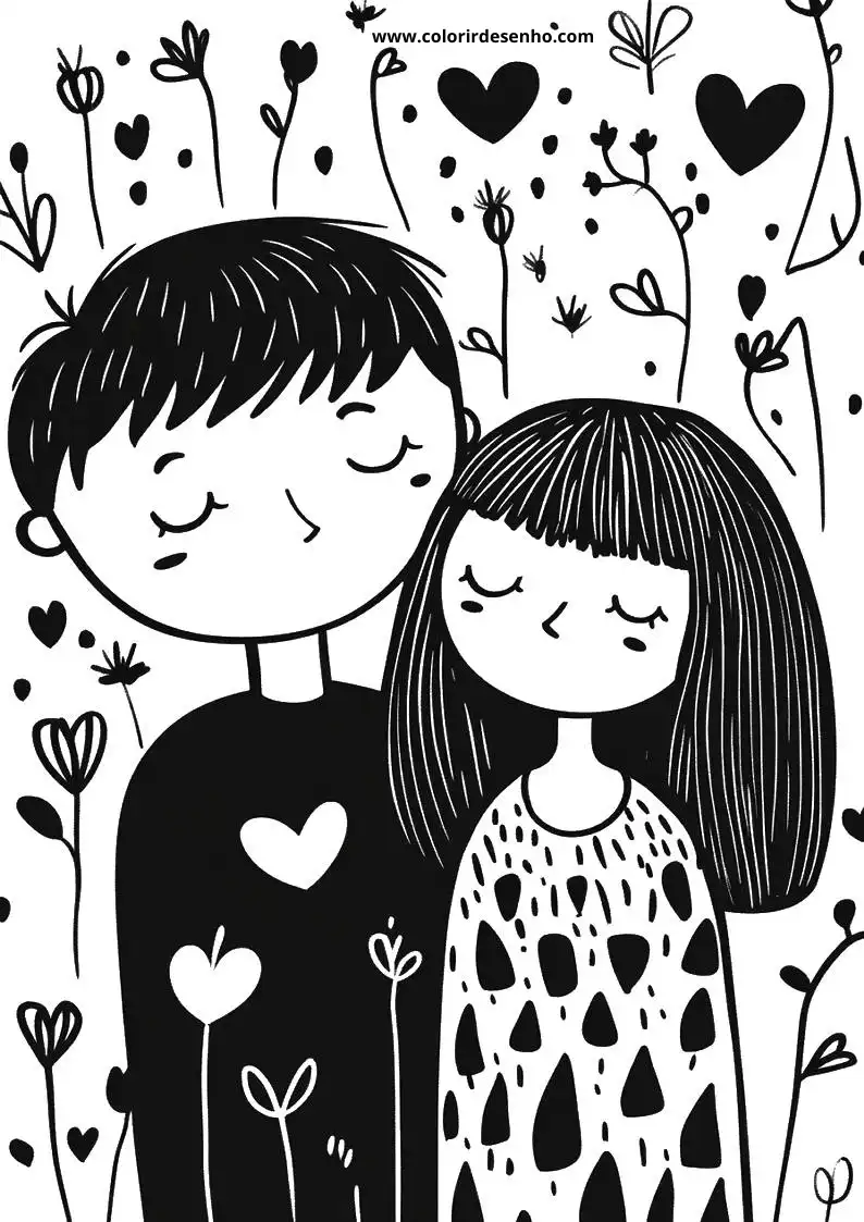Valentine’s Day Coloring Pages 7