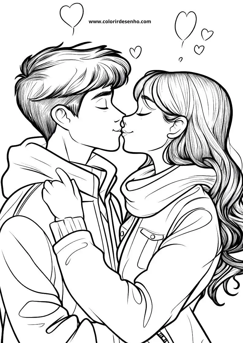Valentine’s Day Drawing For Kids To Color 8