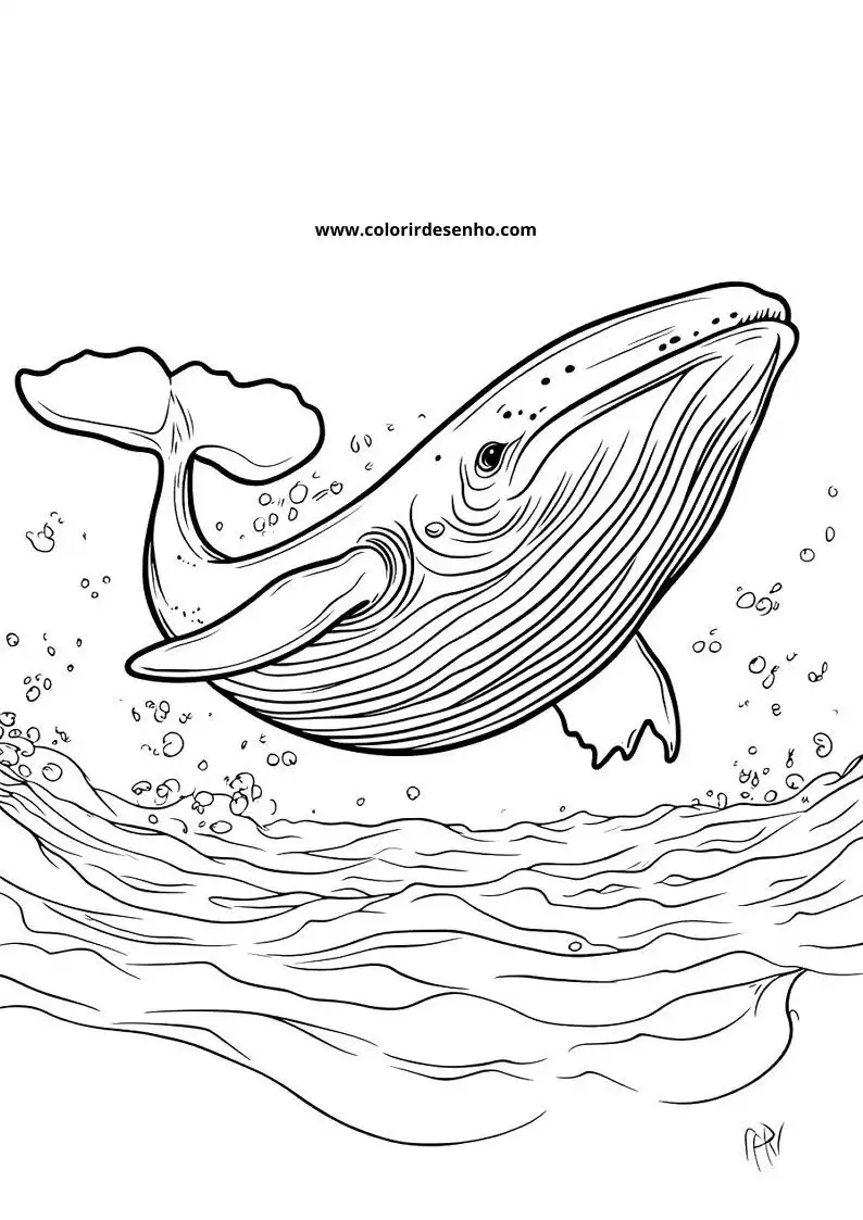 Whale Coloring Pages (139+ Free Printables) 24 Whale 6286