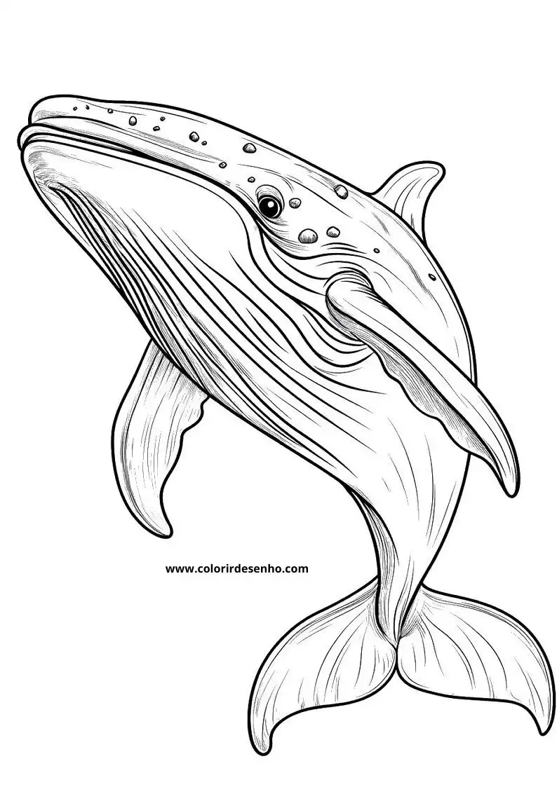 Whale Coloring Pages 9