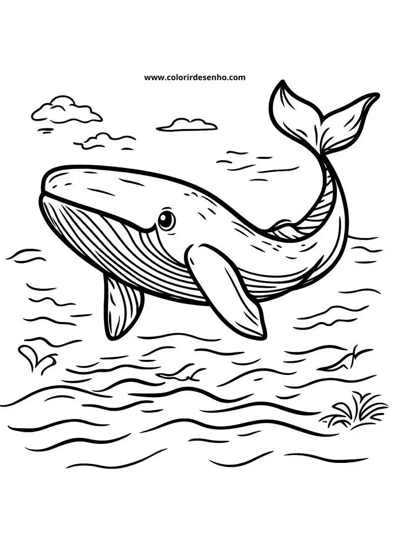 Whale Coloring Pages (139+ Free Printables) 101 Whale Drawing 6209
