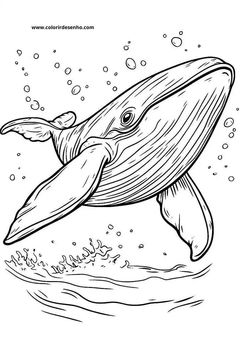 Whale Coloring Pages (139+ Free Printables) 99 Whale Drawing 6211