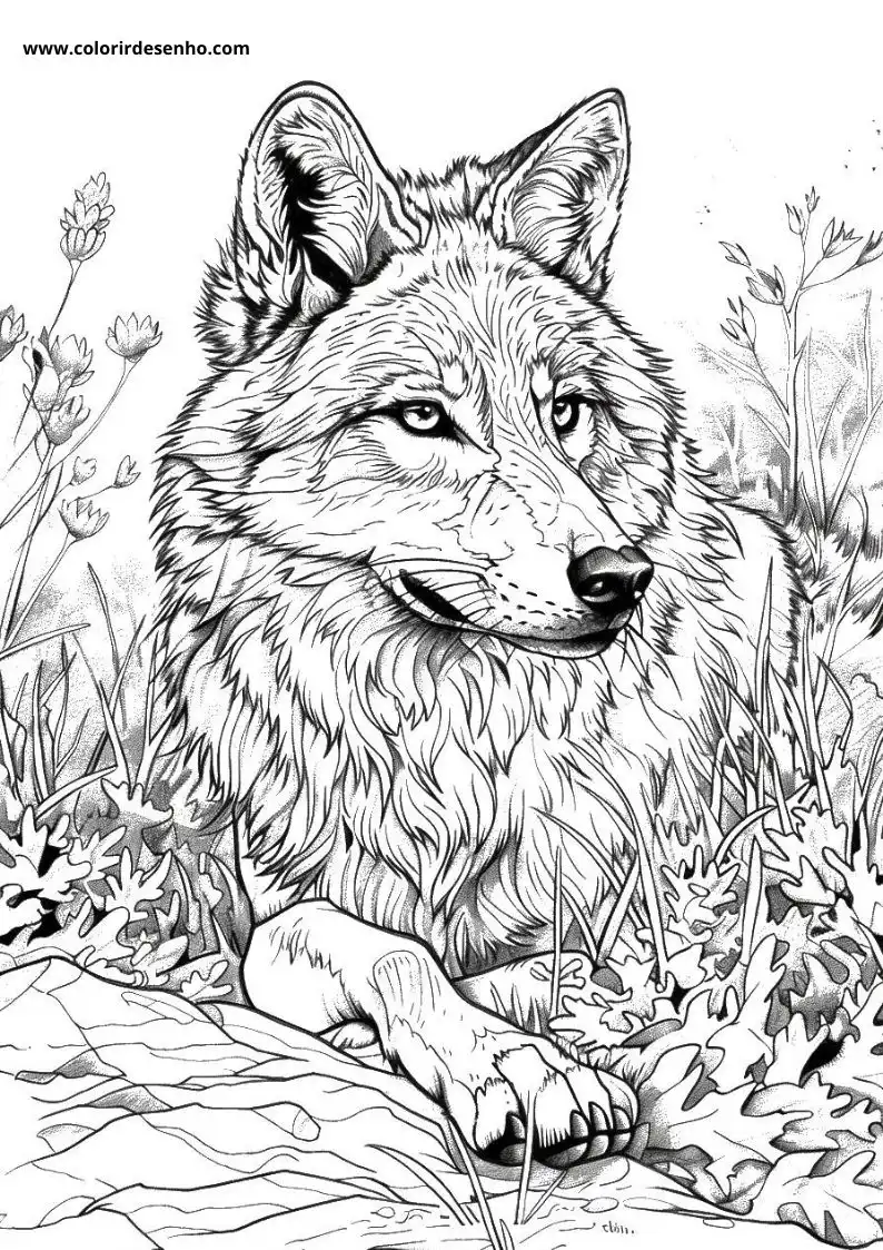 Wolf Coloring Pages 11