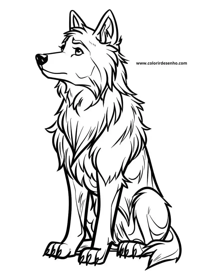 Wolf Coloring Pages 16