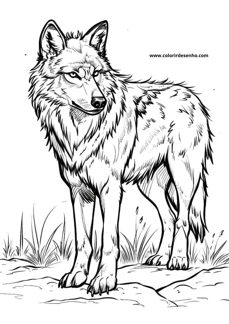 Wolf Coloring Pages 5