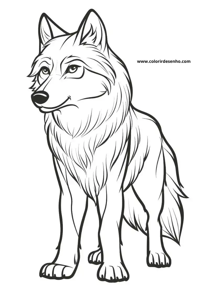 Wolf Coloring Pages For Kids And Adults 2