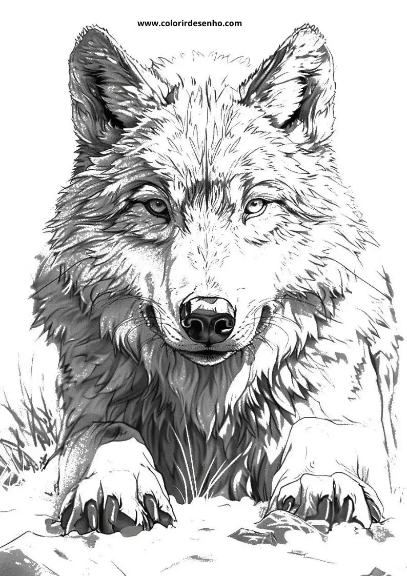 Wolf Free Printable Coloring Pages 5