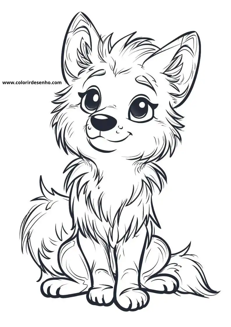 Wolf Free Printable Coloring Pages 7