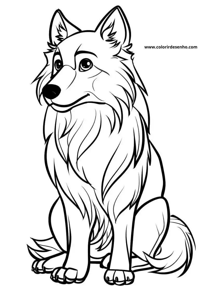 Wolf Picture Coloring Pages 10