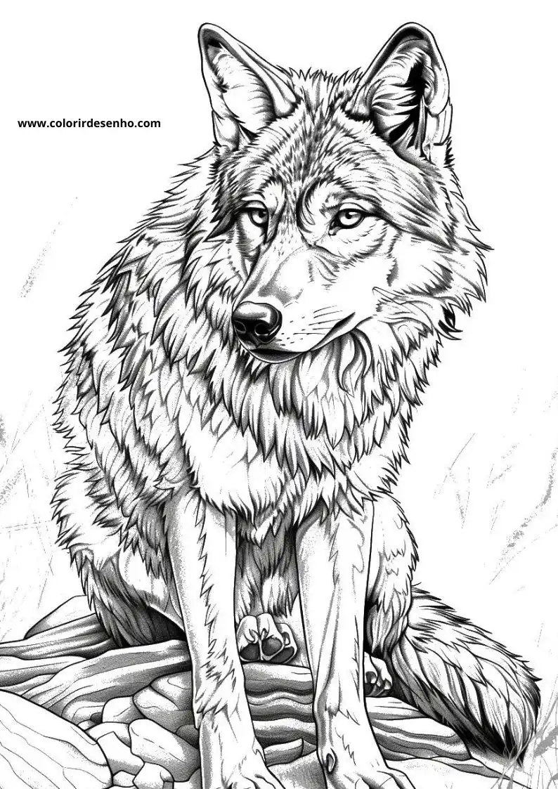 Wolf Picture Coloring Pages 5