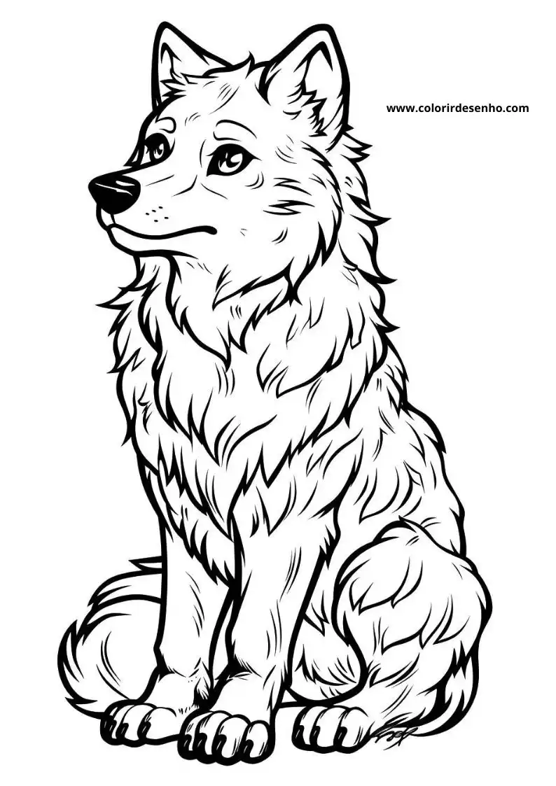 Wolf Picture Coloring Pages 7