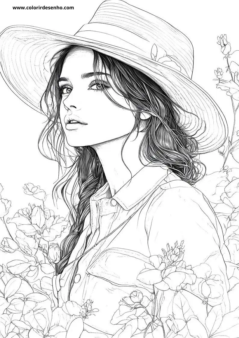 Woman Coloring Pages 1
