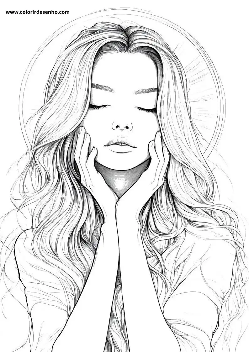 Woman Coloring Pages 10