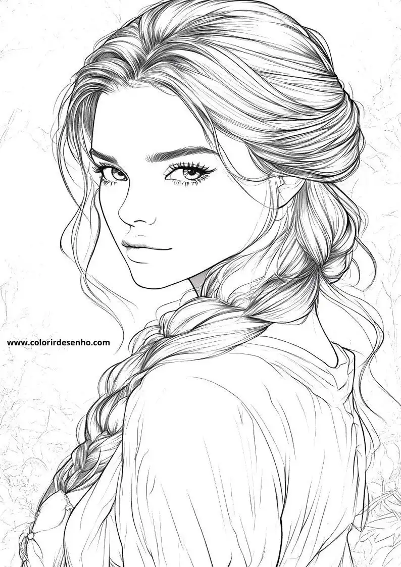 Woman Coloring Pages 6