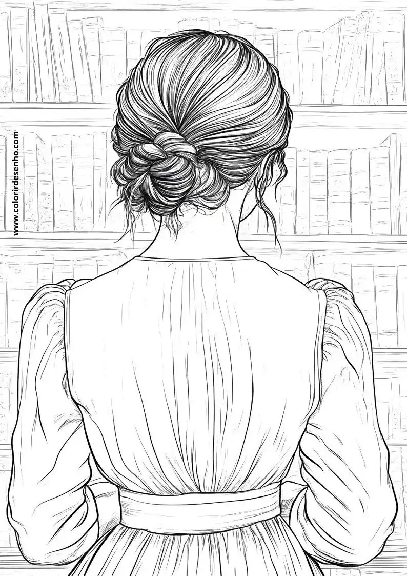 Woman Coloring Pages 8