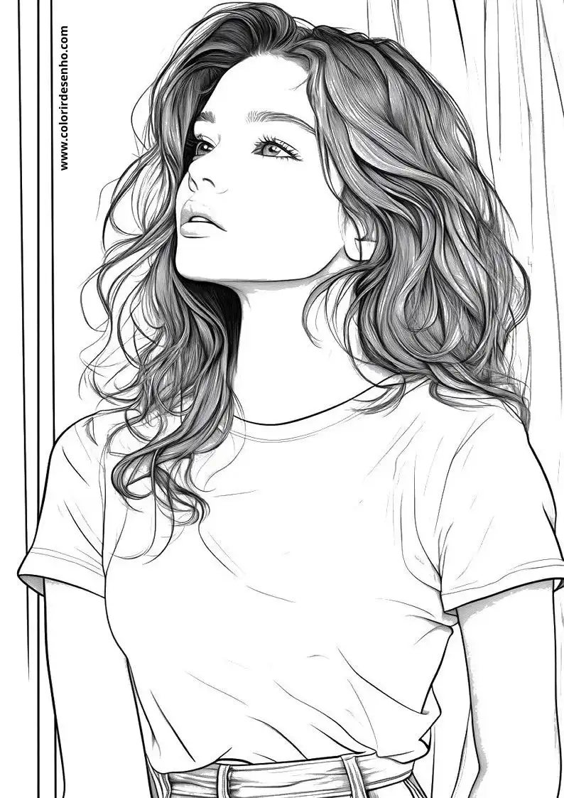 Woman Coloring Pages 9